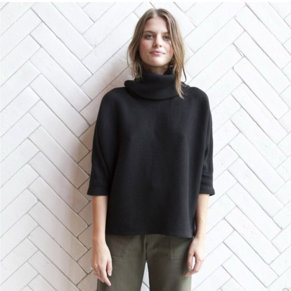 Esby Mesa Dolman Rib Turtleneck Sweater